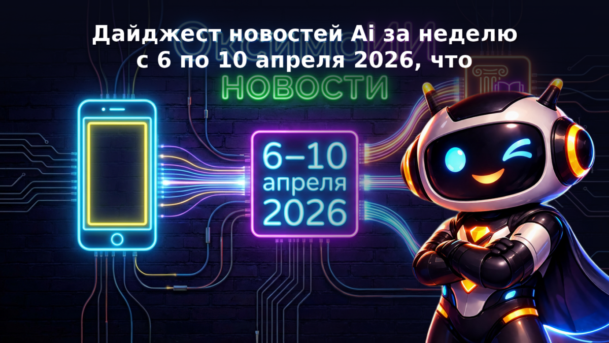 Дайджест новостей Ai за неделю с 6 по 10 апреля 2026, что нового?